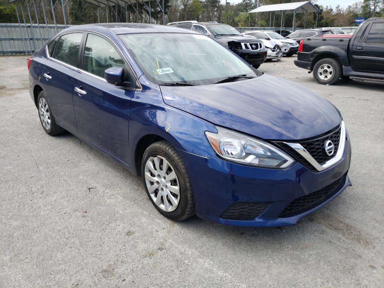 NISSAN SENTRA S 2017 with VIN 3N1AB7AP1HY343195 - Photo from auction