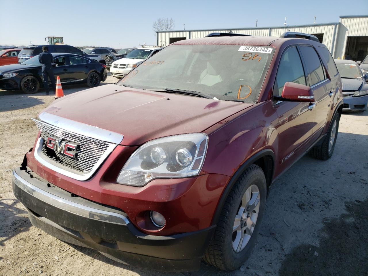 Photo 2 from auction – 2008 GMC ACADIA SLT with VIN 1GKER23728J303629