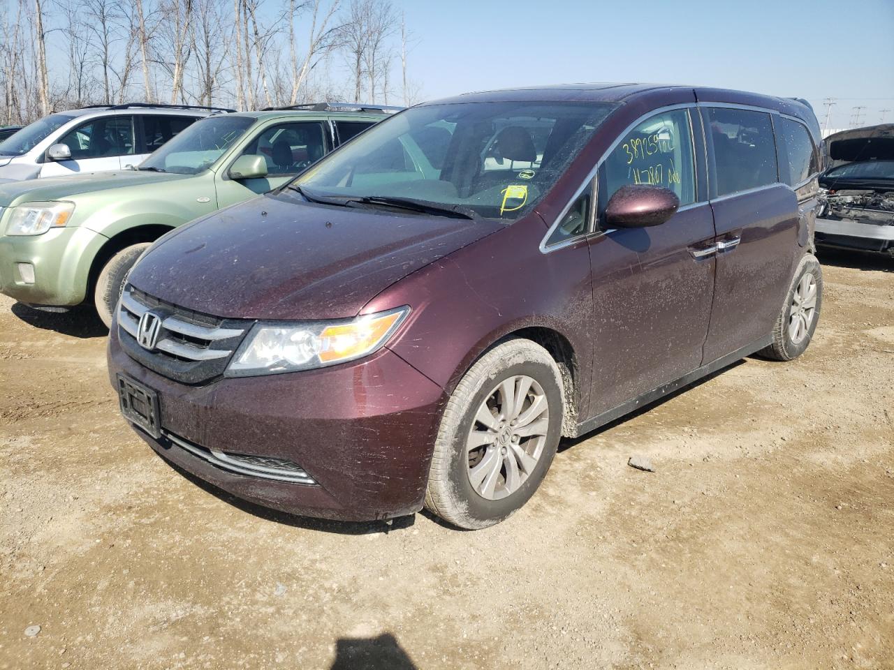 Photo 2 from auction – 2014 HONDA ODYSSEY EX with VIN 5FNRL5H60EB045260