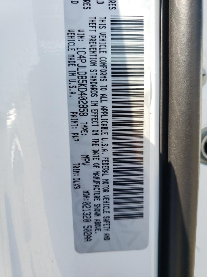 Photo 10 from auction – 2019 JEEP CHEROKEE L with VIN 1C4PJLDB5KD402858