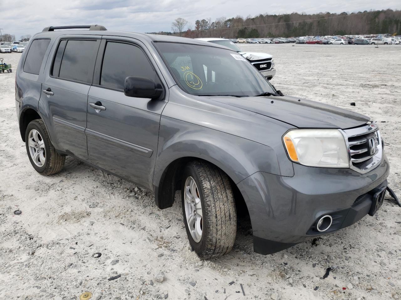HONDA PILOT EXLN 2012 with VIN 5FNYF3H77CB009966 - Photo from auction