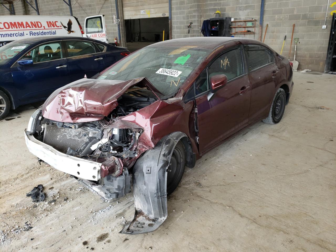 Photo 2 from auction – 2015 HONDA CIVIC LX with VIN 19XFB2F55FE101053