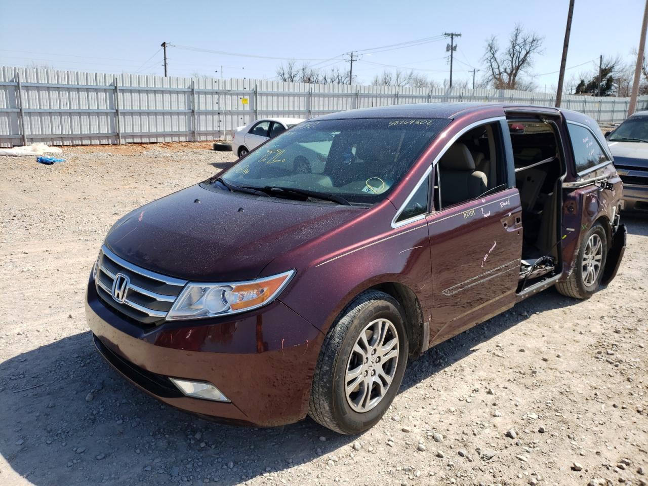 Photo 2 from auction – 2012 HONDA ODYSSEY EX with VIN 5FNRL5H68CB129064