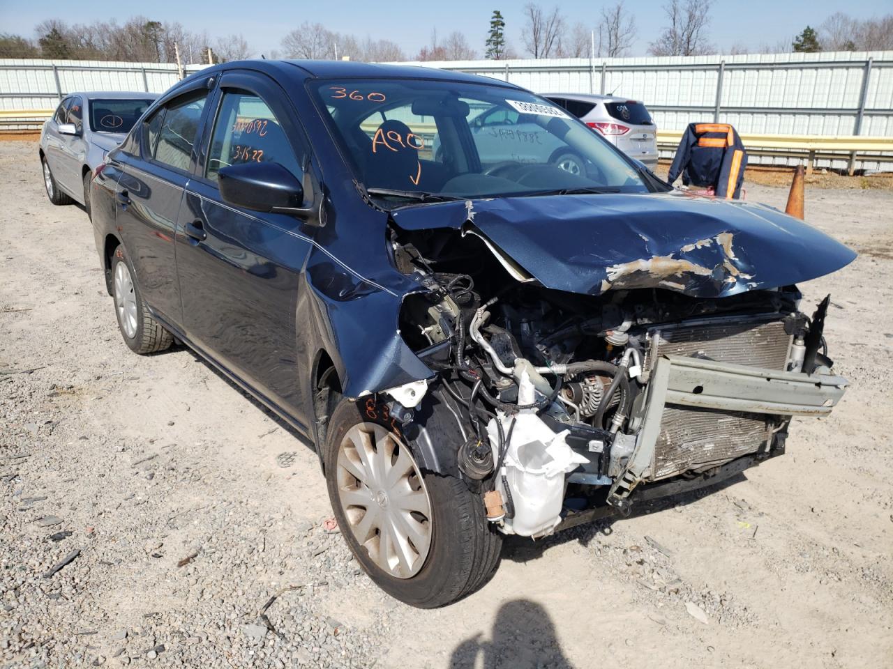 NISSAN VERSA S 2017 with VIN 3N1CN7AP3HL819492 - Photo from auction