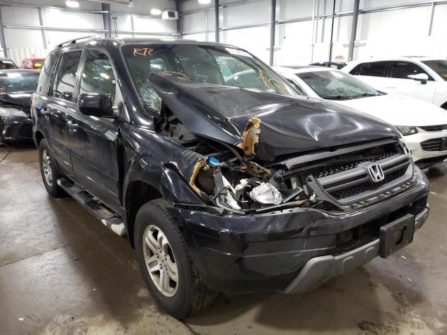 HONDA PILOT EXL 2005 with VIN 5FNYF18585B055778 - Photo from auction