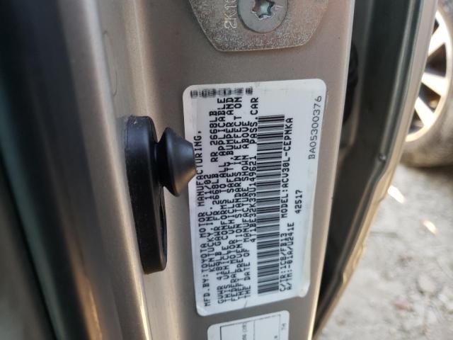 Photo 10 from auction – 2003 TOYOTA CAMRY LE with VIN 4T1BE32K33U149621