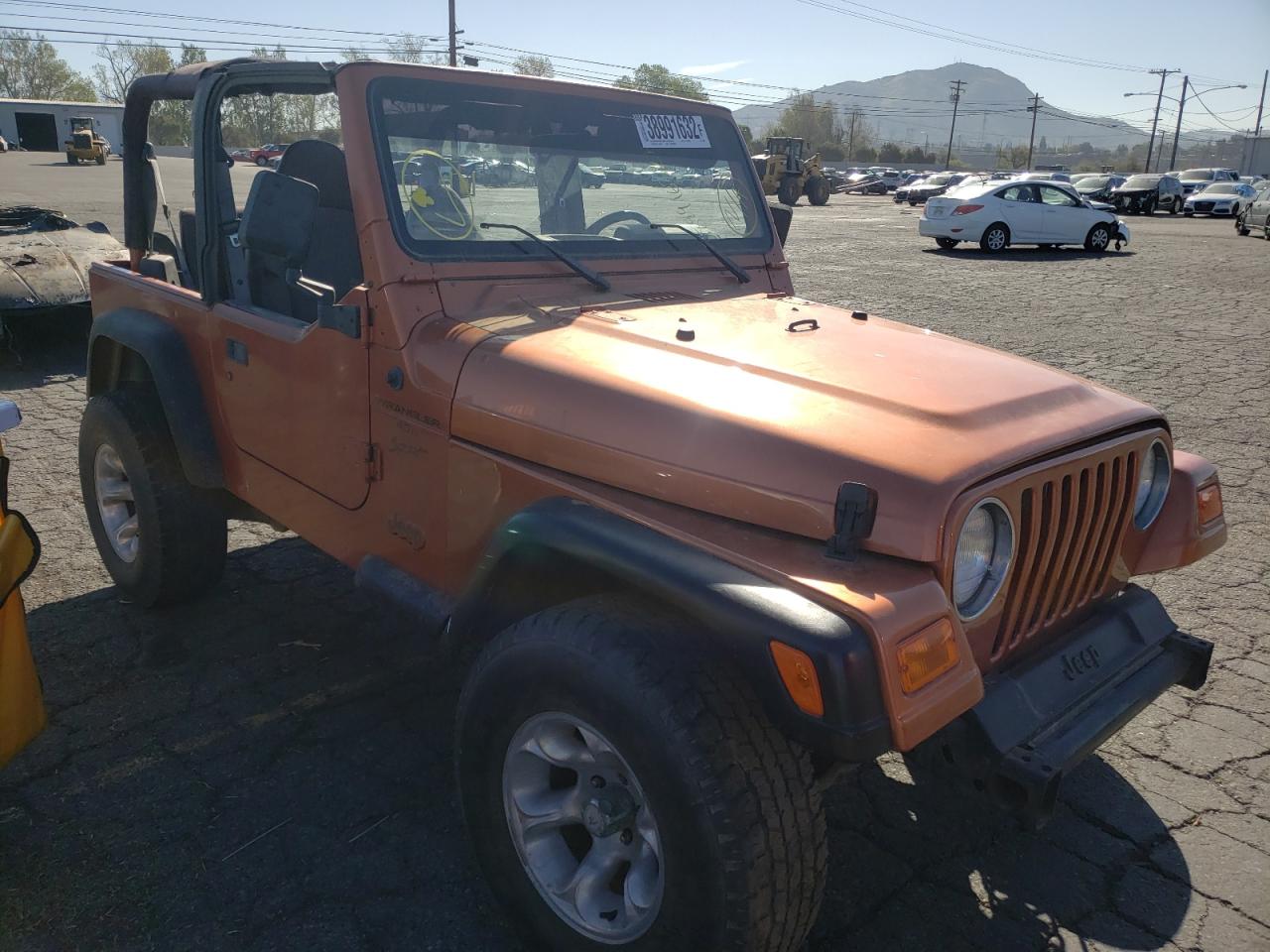 JEEP WRANGLER / 2001 with VIN 1J4FA49S91P369560 - Photo from auction