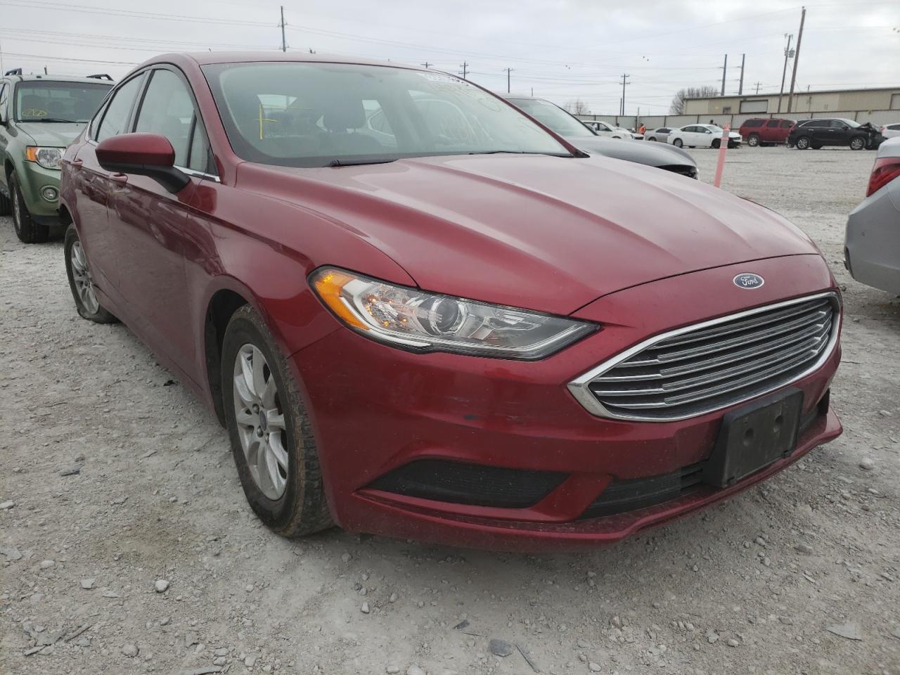FORD FUSION S 2017 with VIN 3FA6P0G78HR349854 - Photo from auction
