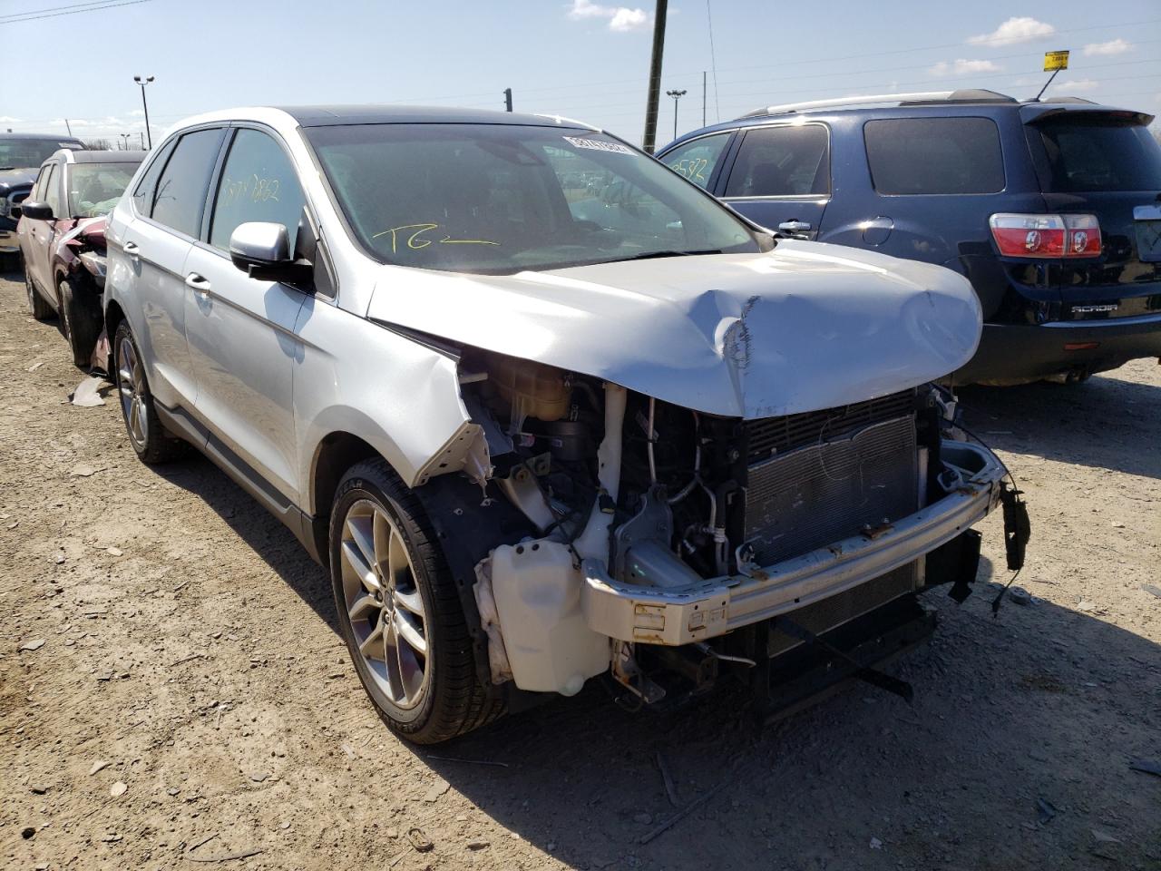FORD EDGE TITAN 2015 with VIN 2FMPK4K80FBB57033 - Photo from auction