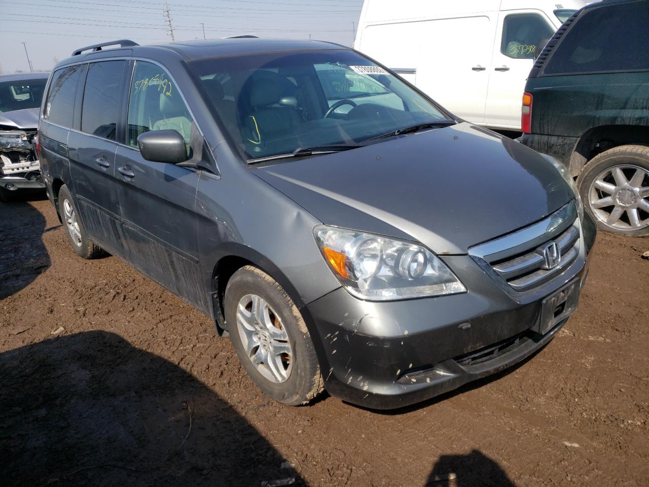 HONDA ODYSSEY EX 2007 with VIN 5FNRL38757B077928 - Photo from auction