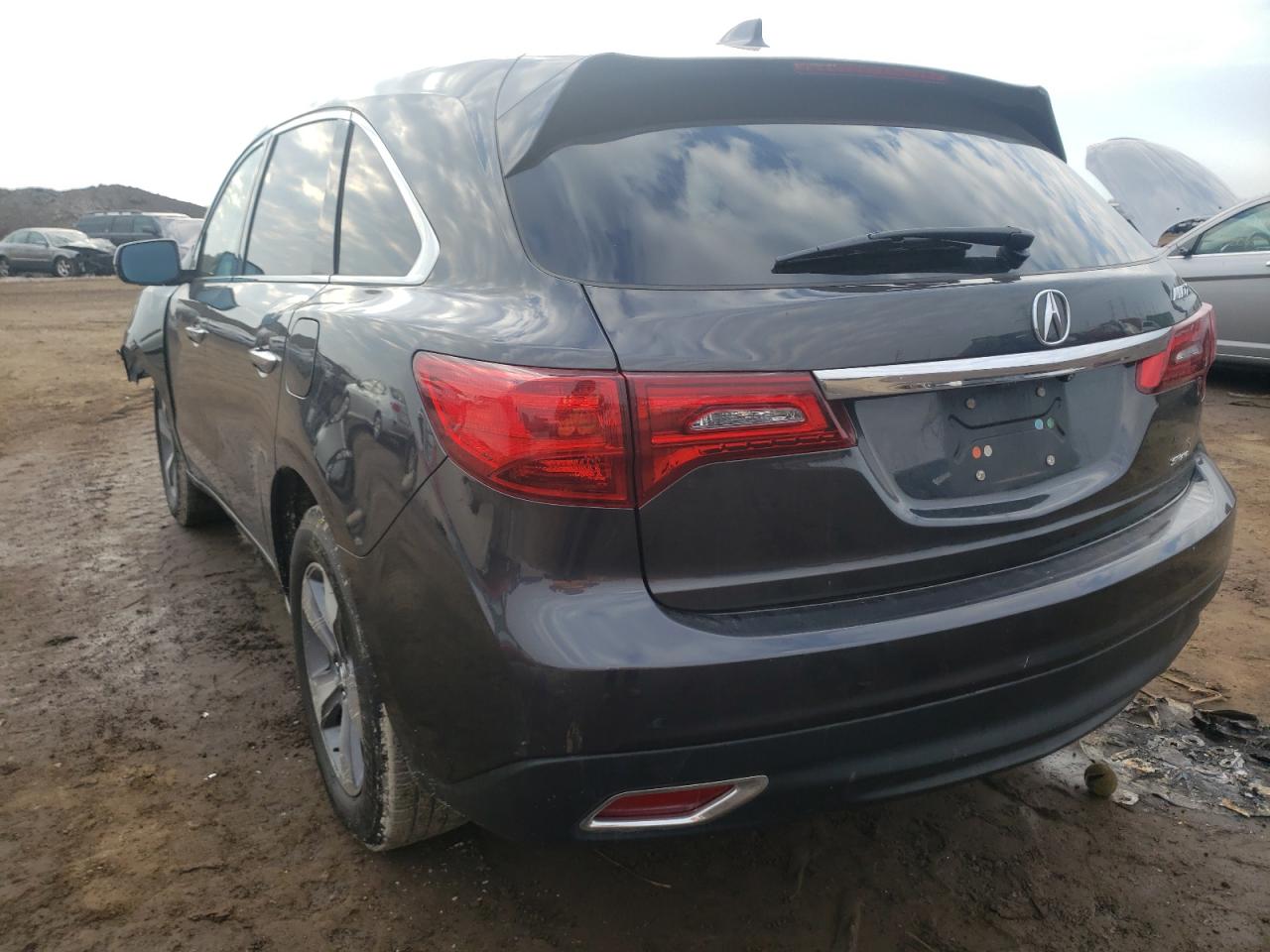 Photo 3 from auction – 2016 ACURA MDX with VIN 5FRYD4H23GB021228