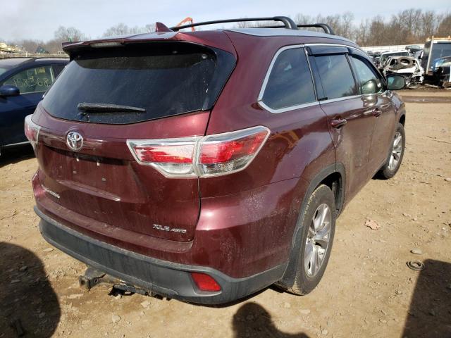 Photo 4 from auction – 2015 TOYOTA HIGHLANDER with VIN 5TDJKRFH3FS107842