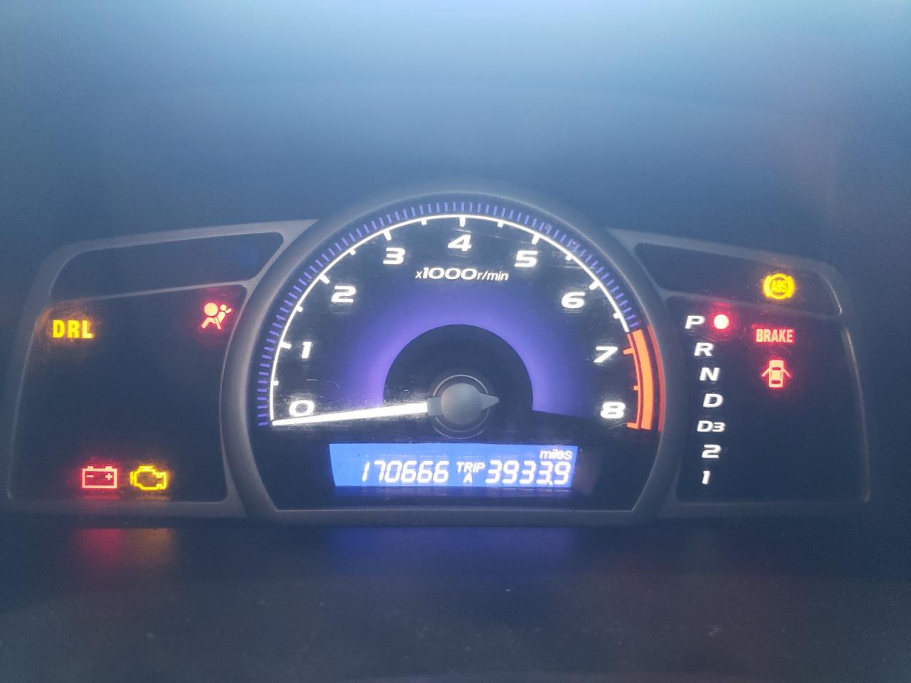 Photo 8 from auction – 2007 HONDA CIVIC EX with VIN 1HGFA16837L140404