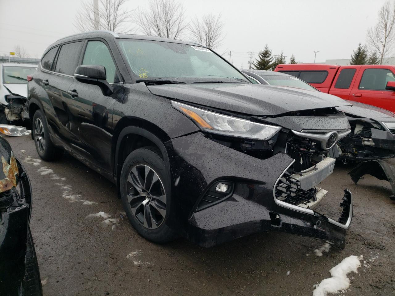 TOYOTA HIGHLANDER 2020 with VIN 5TDGZRBH6LS017026 - Photo from auction