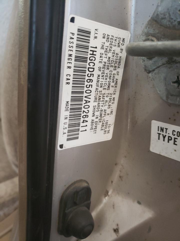 Photo 10 from auction – 1997 HONDA ACCORD EX with VIN 1HGCD5650VA026411