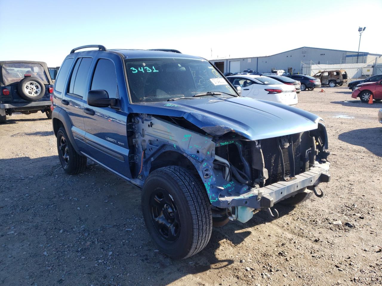Photo 1 from auction – 2003 JEEP LIBERTY SP with VIN 1J4GL48K73W540637