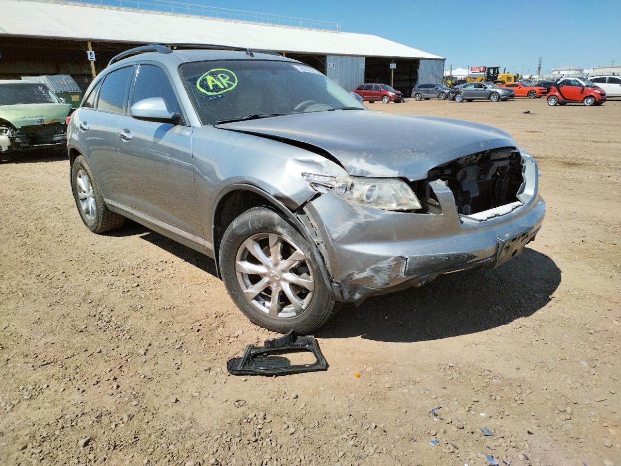 INFINITI FX35 2007 with VIN JNRAS08WX7X204877 - Photo from auction