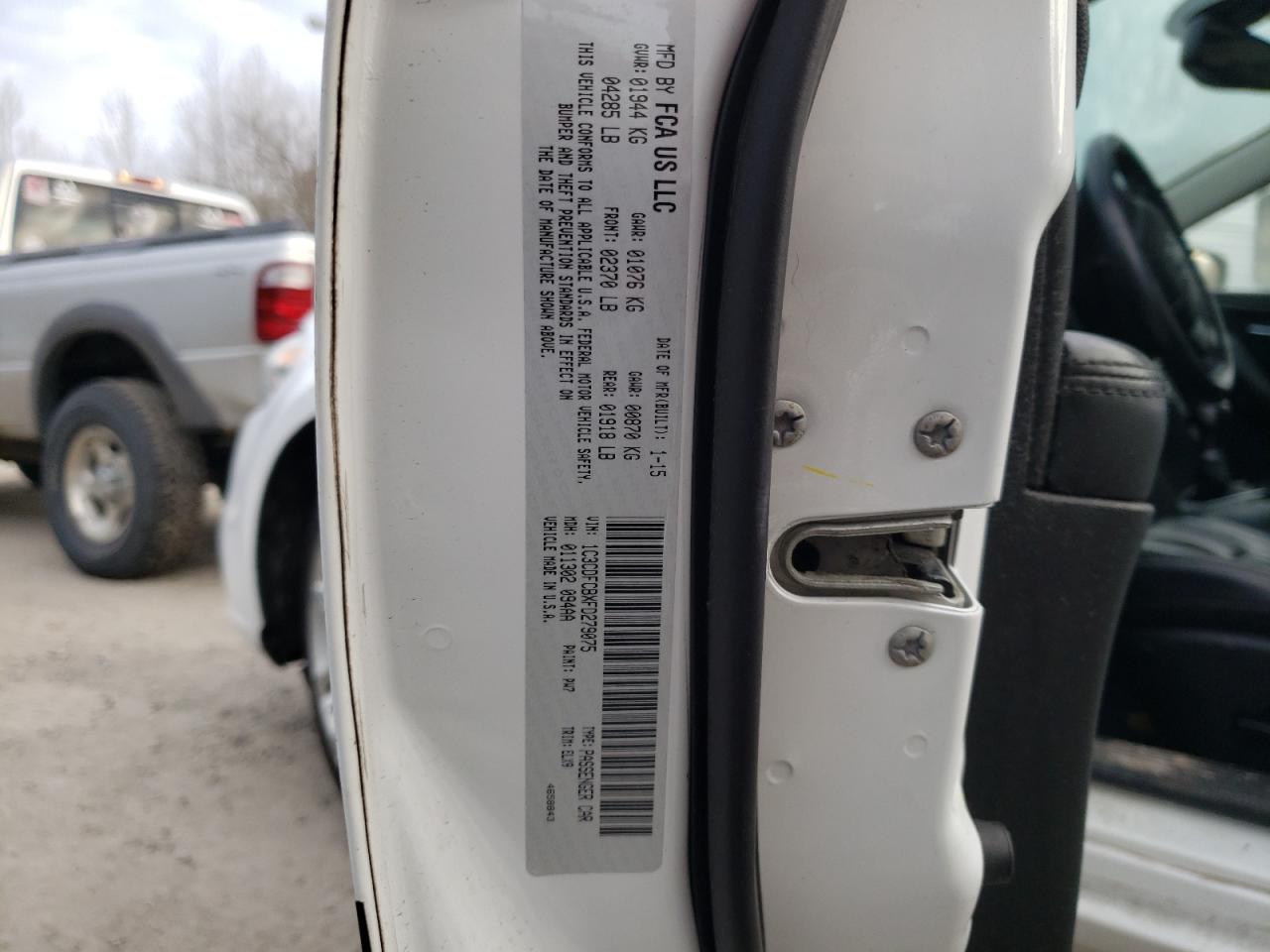 Photo 10 from auction – 2015 DODGE DART LIMIT with VIN 1C3CDFCBXFD279075