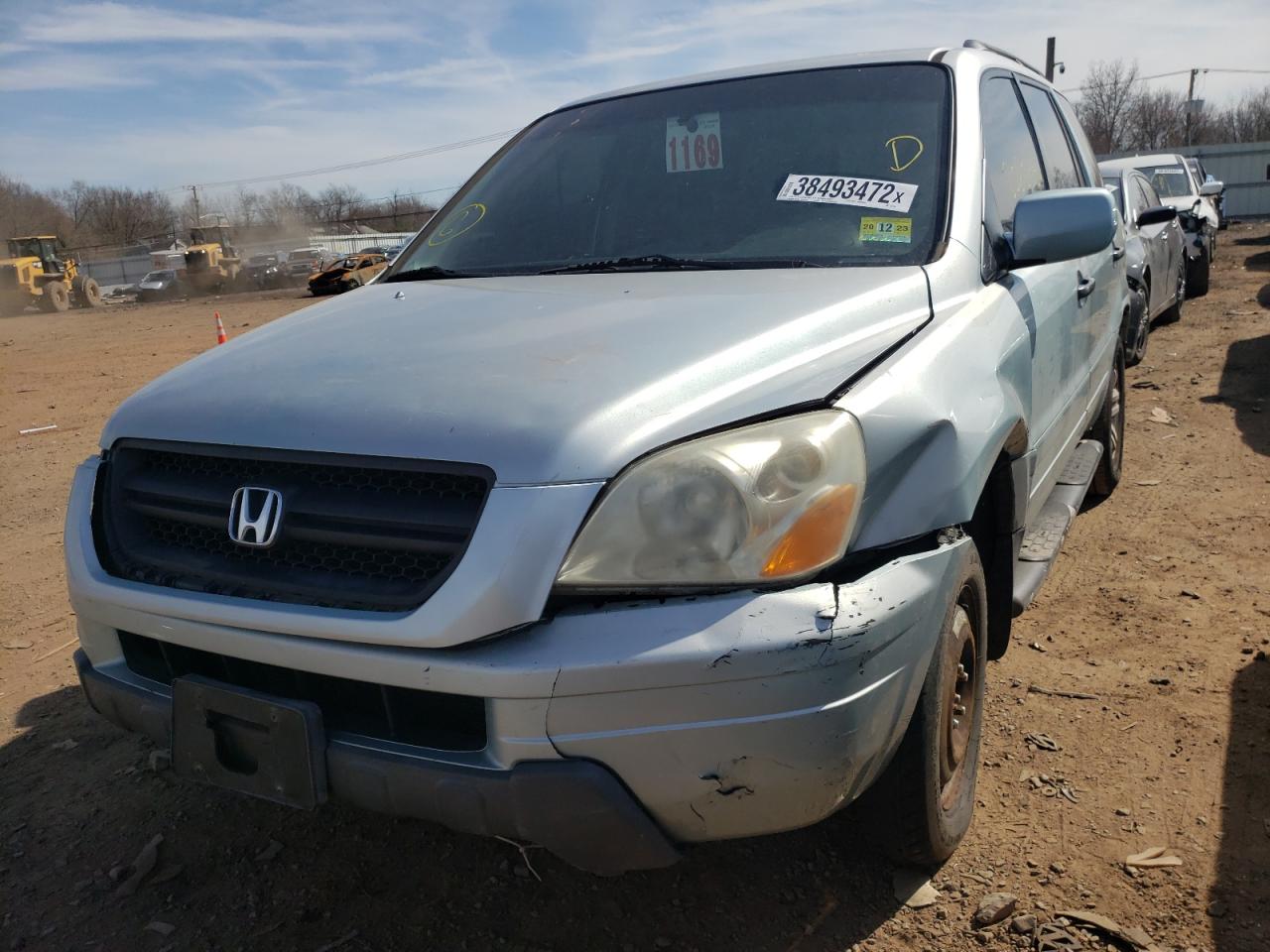 Photo 9 from auction – 2003 HONDA PILOT EXL with VIN 2HKYF18523H572928