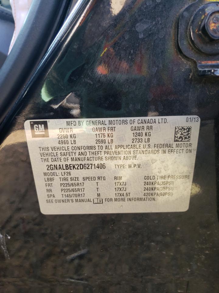 Photo 10 from auction – 2013 CHEVROLET EQUINOX LS with VIN 2GNALBEK2D6271406