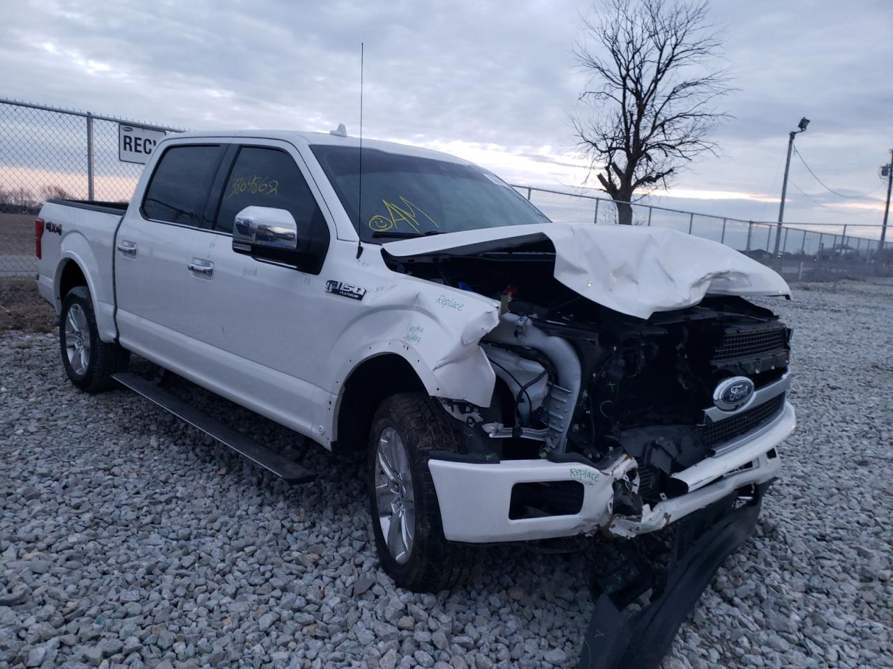 FORD F150 SUPER 2019 with VIN 1FTEW1E45KFC82383 - Photo from auction