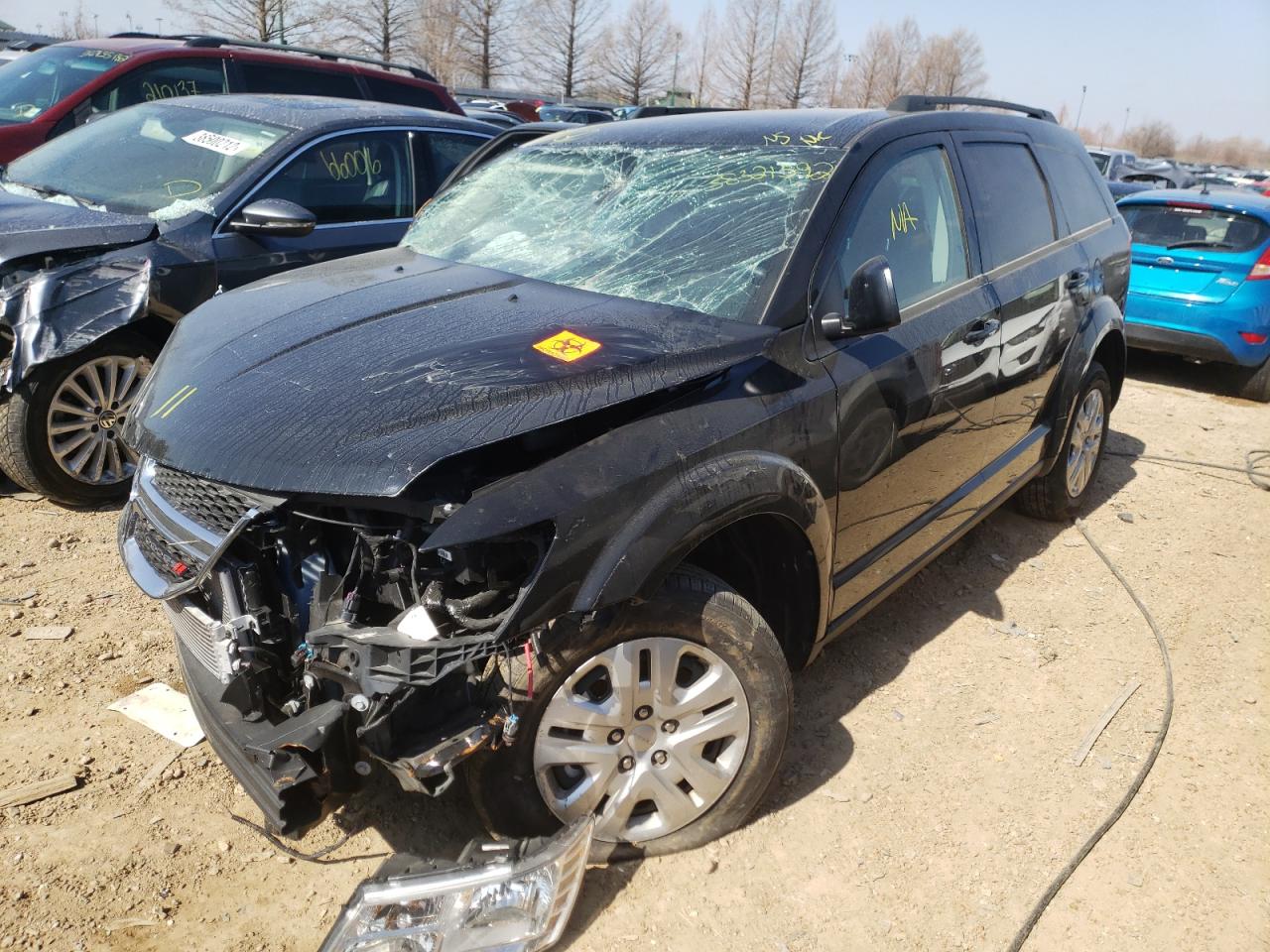 Photo 2 from auction – 2020 DODGE JOURNEY SE with VIN 3C4PDCAB9LT199559
