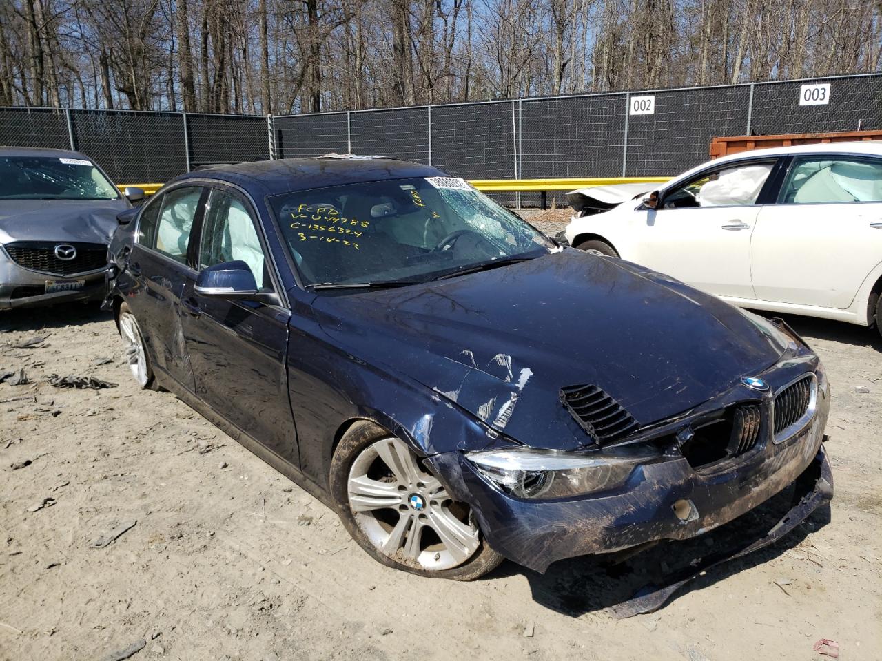 Photo 1 from auction – 2017 BMW 330 I with VIN WBA8B9G50HNU49788