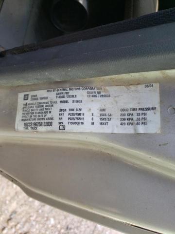 Photo 10 from auction – 2005 CHEVROLET COLORADO with VIN 1GCCS196258132030