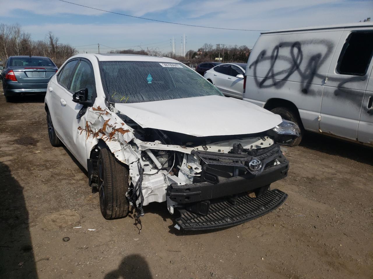 TOYOTA COROLLA L 2016 with VIN 2T1BURHE3GC654721 - Photo from auction