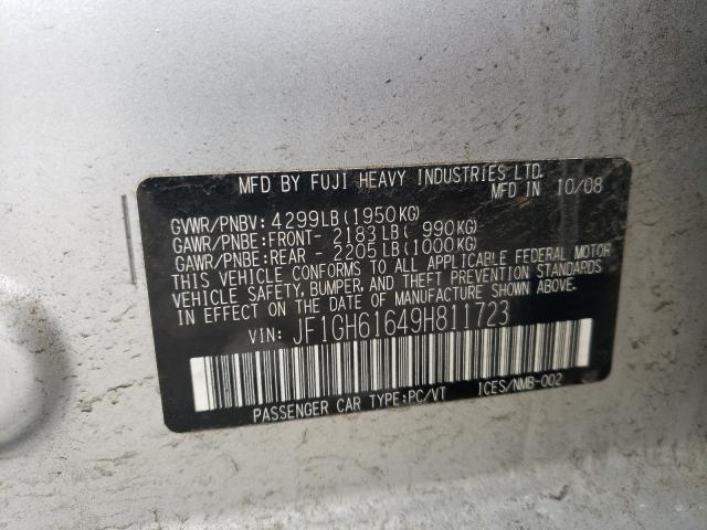 Photo 10 from auction – 2009 SUBARU IMPREZA 2. with VIN JF1GH61649H811723