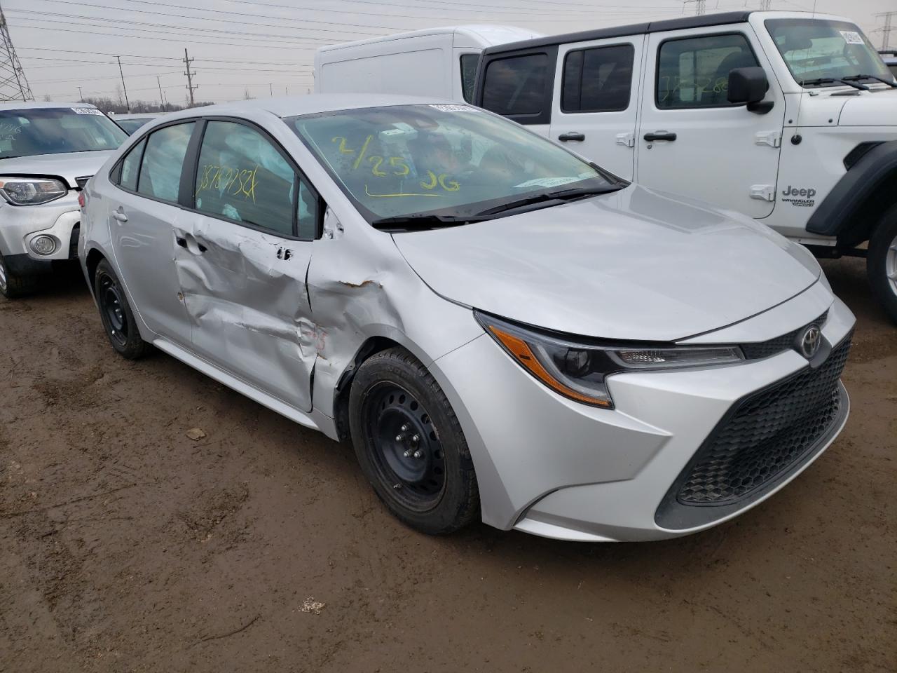 TOYOTA COROLLA LE 2020 with VIN 5YFEPRAE3LP064155 - Photo from auction