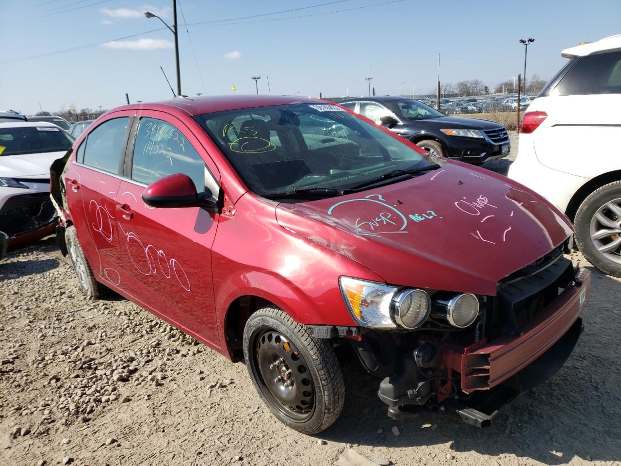 CHEVROLET SONIC LT 2016 with VIN 1G1JC5SH9G4114022 - Photo from auction