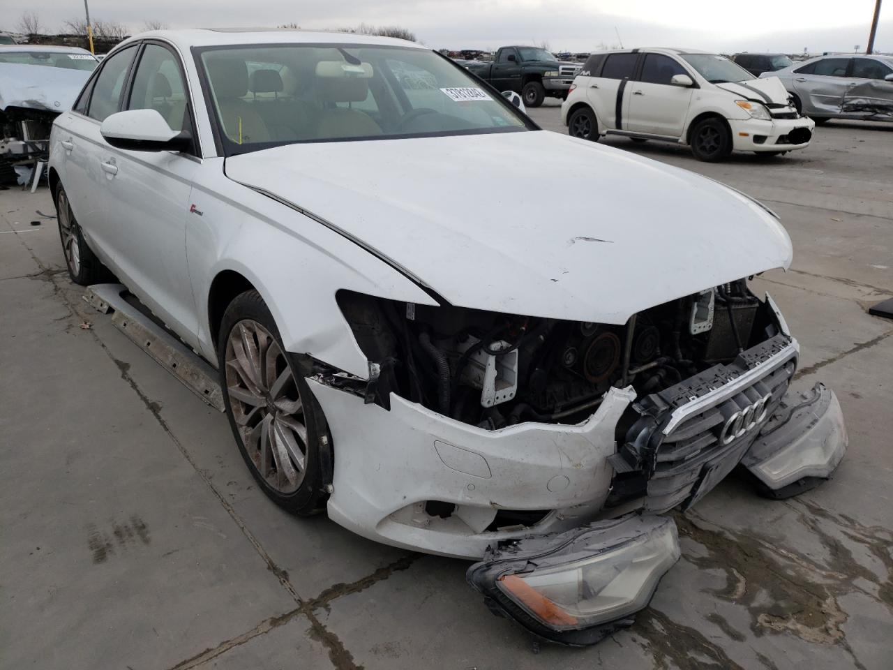 AUDI A6 PREMIUM 2014 with VIN WAUFGAFC6EN016868 - Photo from auction