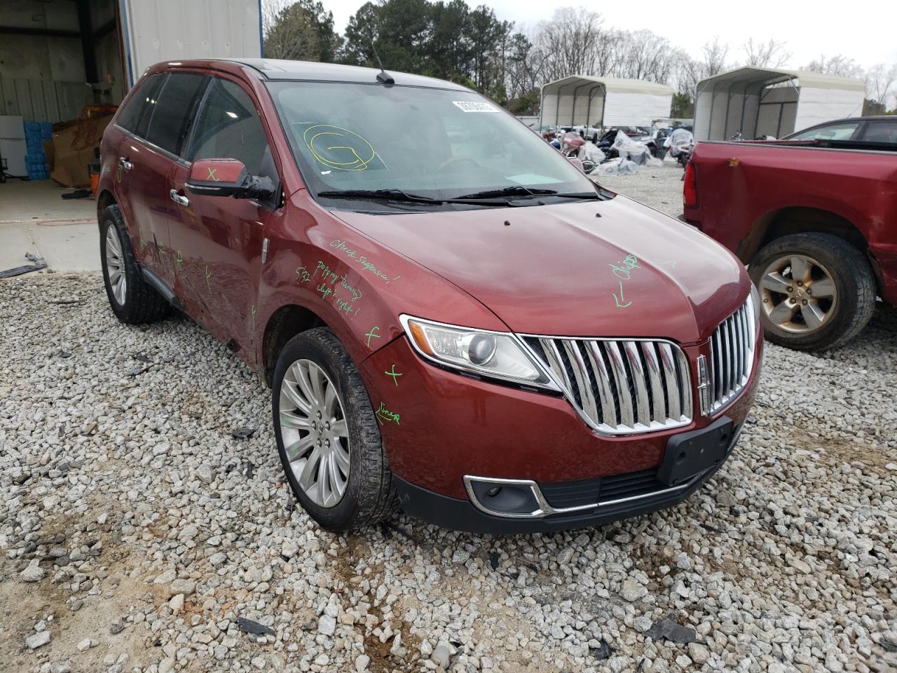 LINCOLN MKX 2015 with VIN 2LMDJ8JK0FBL30337 - Photo from auction