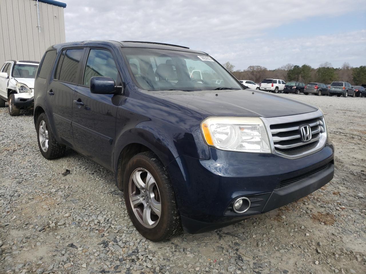 HONDA PILOT EXL 2012 with VIN 5FNYF4H55CB070852 - Photo from auction