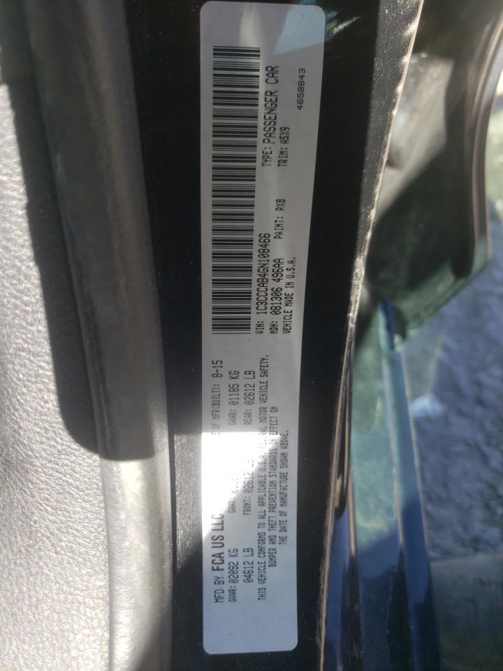 Photo 10 from auction – 2016 CHRYSLER 200 LIMITE with VIN 1C3CCCAB4GN108466