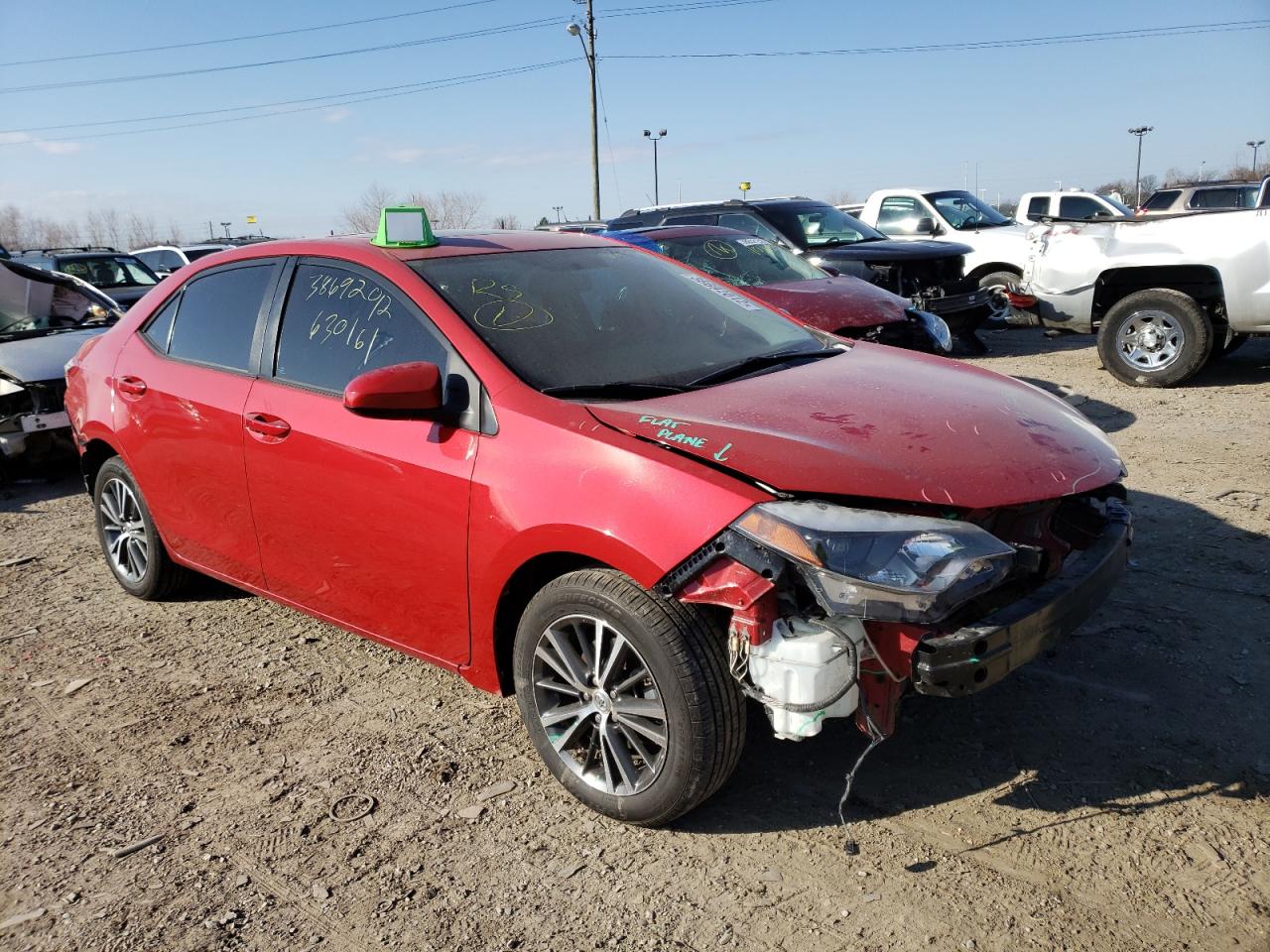 TOYOTA COROLLA L 2016 with VIN 2T1BURHE3GC630161 - Photo from auction