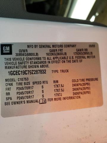 Photo 10 from auction – 2009 CHEVROLET SILVERADO with VIN 1GCEC19C79Z287832