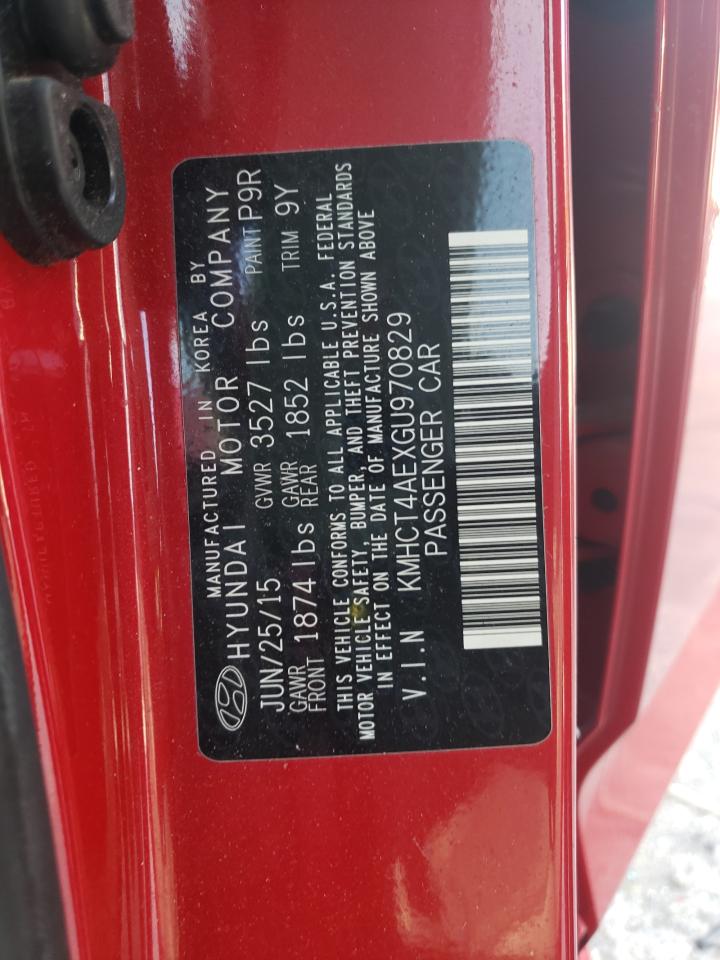Photo 10 from auction – 2016 HYUNDAI ACCENT SE with VIN KMHCT4AEXGU970829