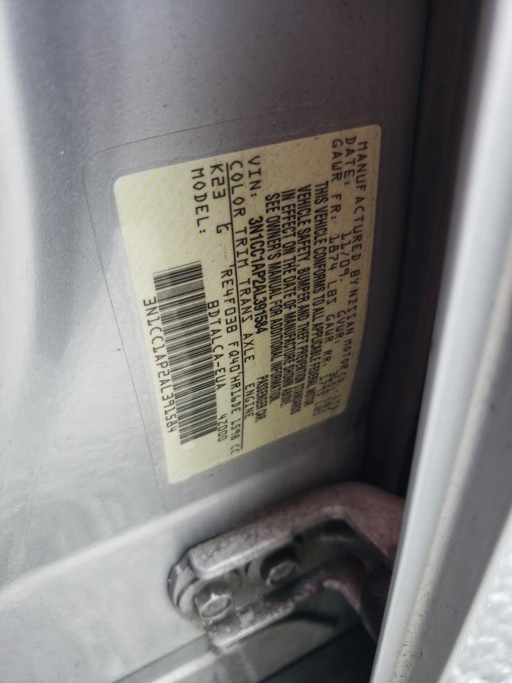 Photo 10 from auction – 2010 NISSAN VERSA S with VIN 3N1CC1AP2AL391584