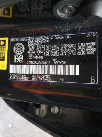 Photo 10 from auction – 2013 LEXUS RX 350 BAS with VIN 2T2BK1BA1DC209012