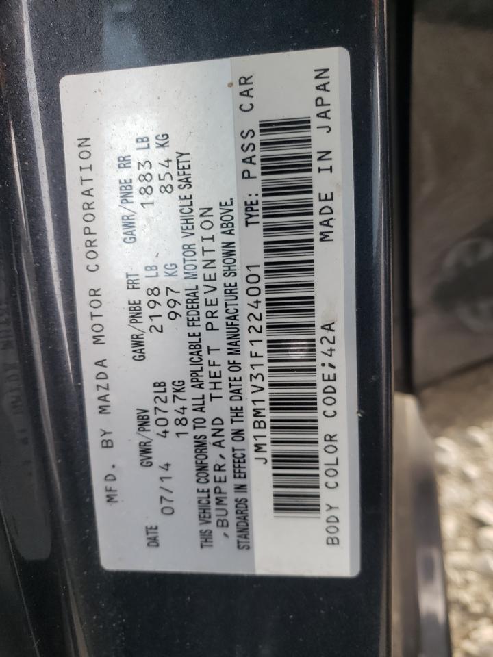 Photo 10 from auction – 2015 MAZDA 3 TOURING with VIN JM1BM1V31F1224001