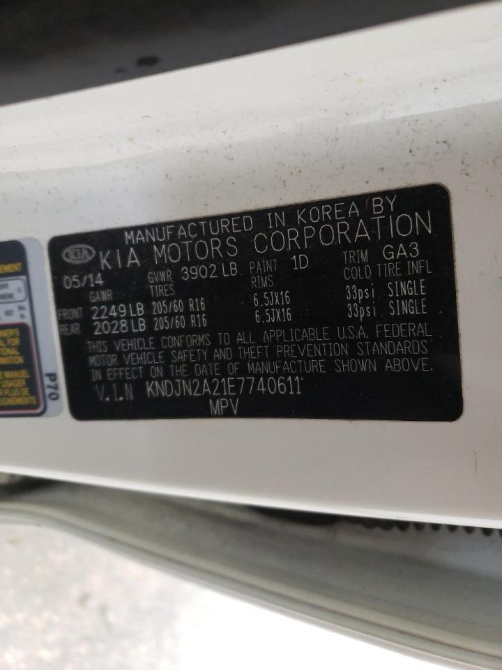 Photo 10 from auction – 2014 KIA SOUL with VIN KNDJN2A21E7740611