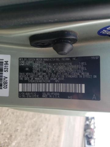 Photo 10 from auction – 2008 TOYOTA SIENNA CE with VIN 5TDZK23C48S142248