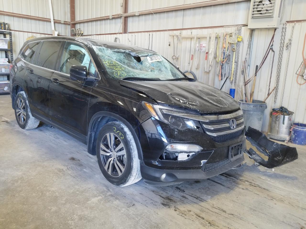 HONDA PILOT EXLN 2016 with VIN 5FNYF5H74GB050654 - Photo from auction