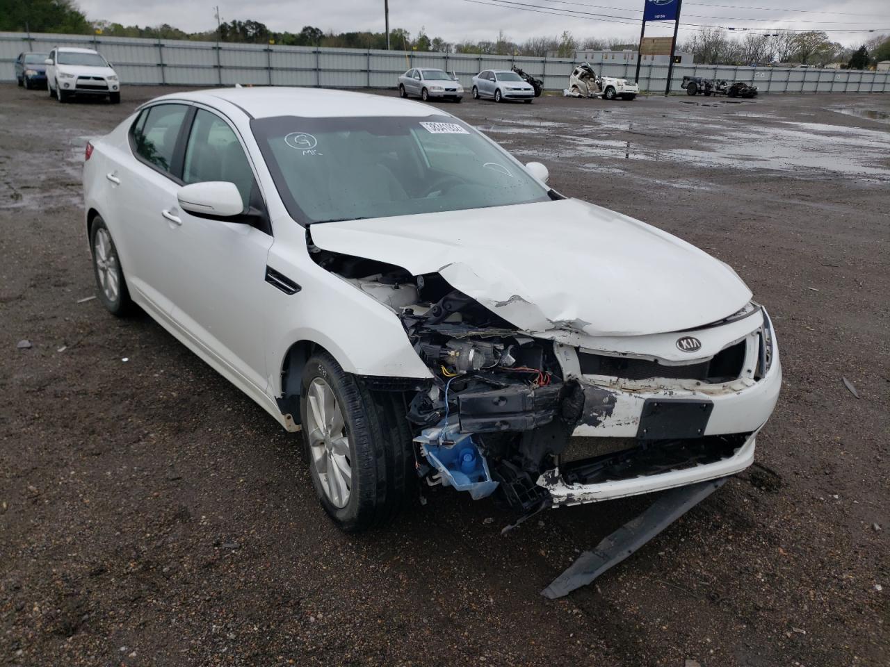 KIA OPTIMA LX 2014 with VIN 5XXGM4A74EG315377 - Photo from auction