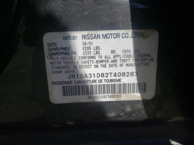 Photo 10 from auction – 2002 NISSAN MAXIMA GLE with VIN JN1DA31D82T408283