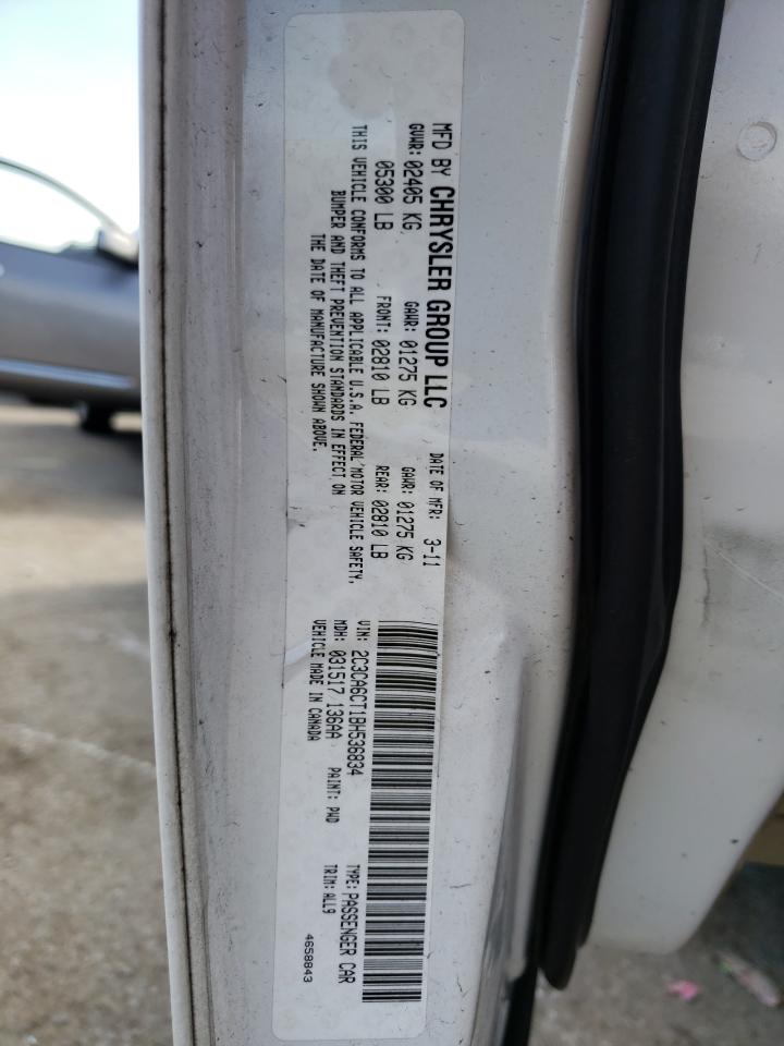Photo 10 from auction – 2011 CHRYSLER 300C with VIN 2C3CA6CT1BH536834
