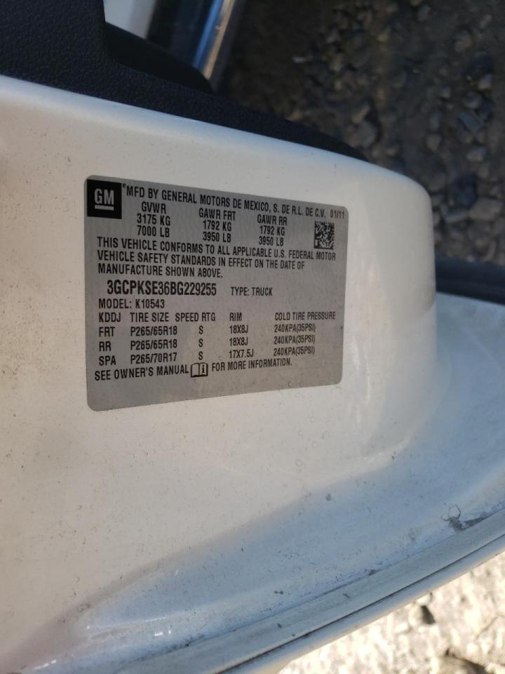 Photo 10 from auction – 2011 CHEVROLET SILVERADO with VIN 3GCPKSE36BG229255