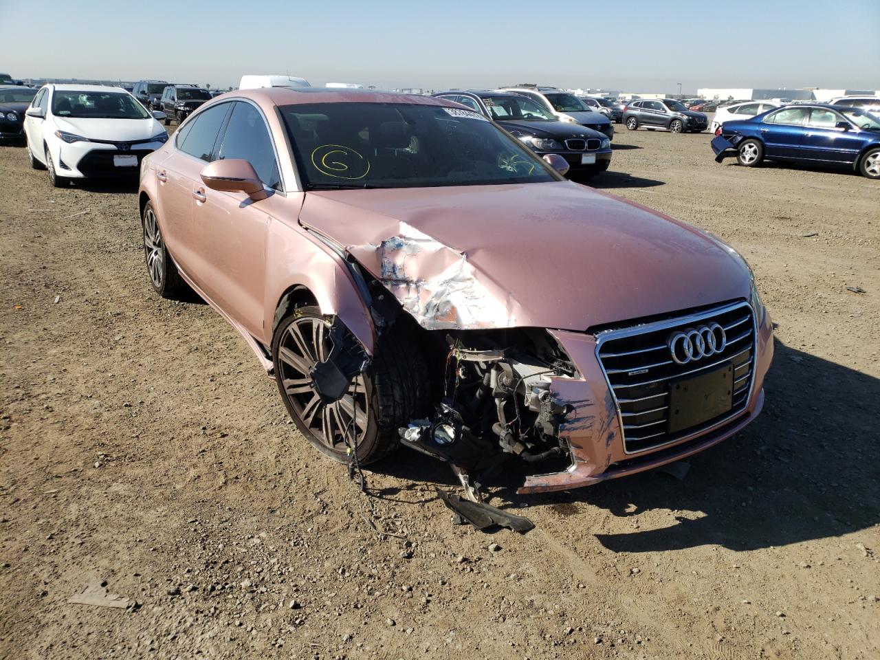 AUDI A7 PREMIUM 2013 with VIN WAUYGAFCXDN112347 - Photo from auction
